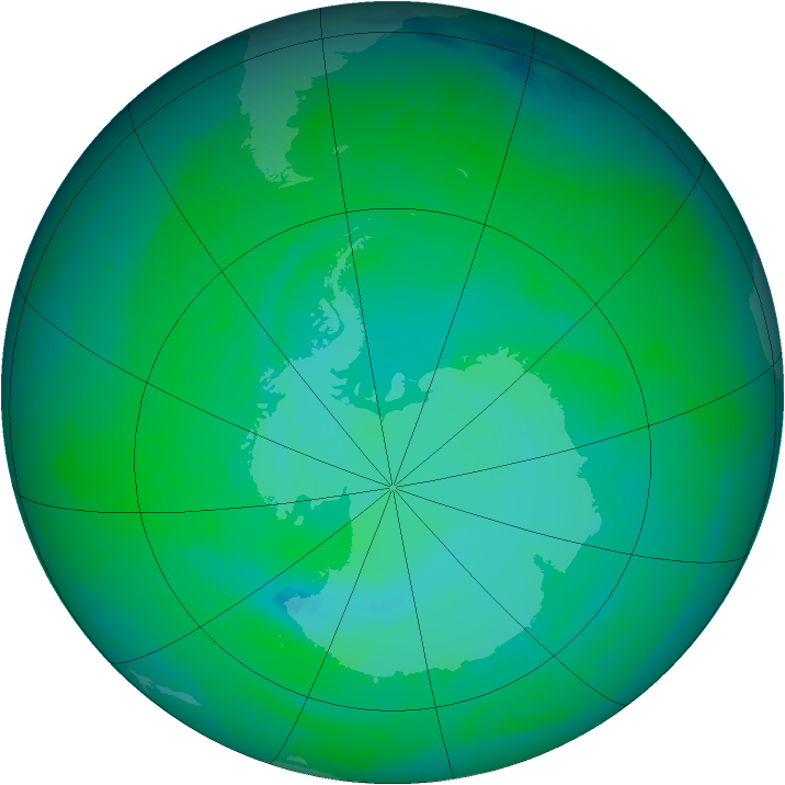 Ozone Map 2003-12-12